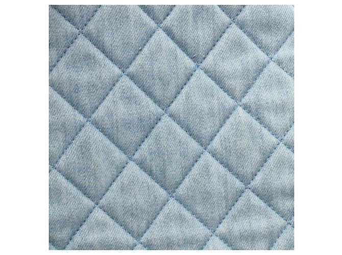 Borsa a tracolla Chanel Matelassé con coulisse Blu - vista 10