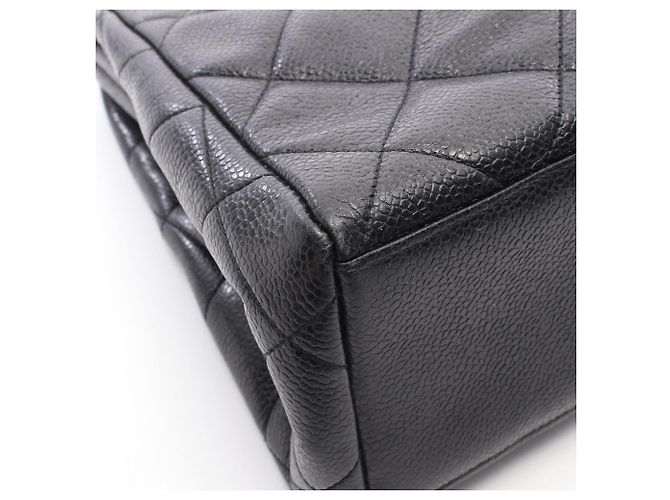 Borsa Matelassé Chanel in pelle di vitello martellata nera Nero - vista 7