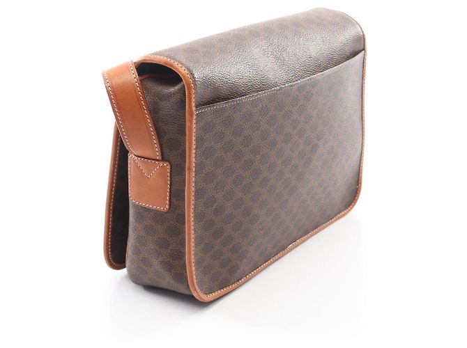 Céline Bolso de Hombro Celine Macadam Castaño - vista 2