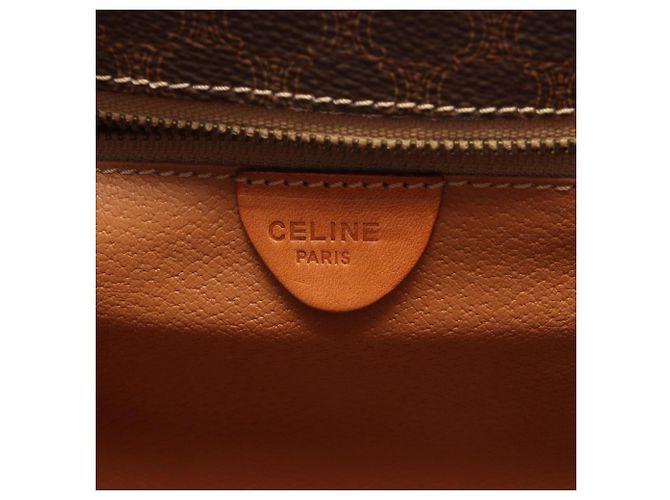 Céline Bolso de Hombro Celine Macadam Castaño - vista 4