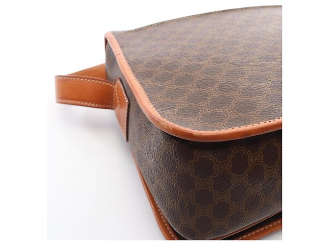 Céline Bolso de Hombro Celine Macadam Castaño - vista 5
