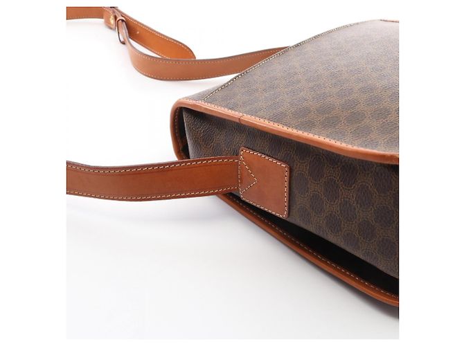 Céline Bolso de Hombro Celine Macadam Castaño - vista 7