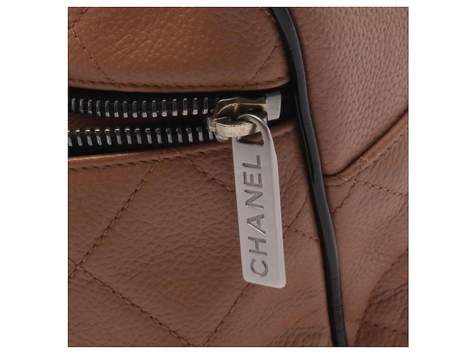 Borsa Tote Chanel Matelassé Bowling Handbag Nero Rosa - vista 10