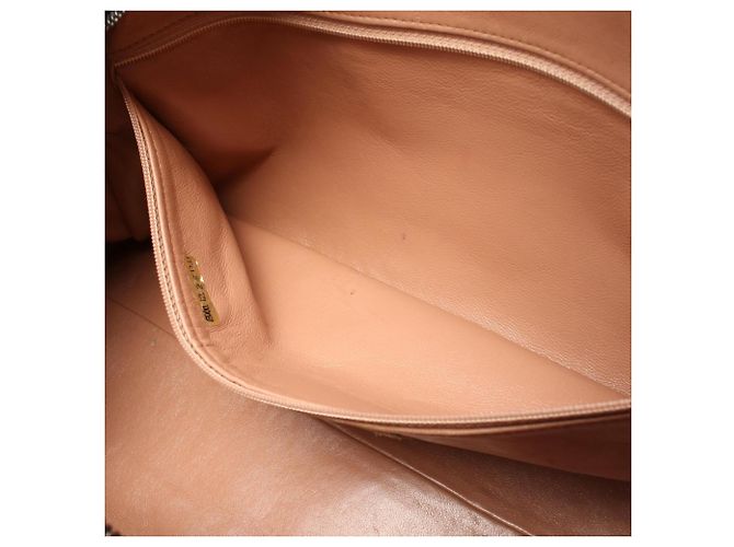 Borsa Tote Chanel Matelassé Bowling Handbag Nero Rosa - vista 6
