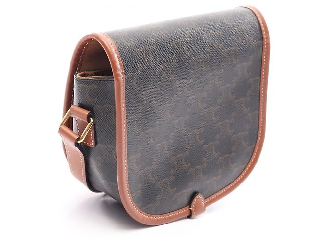 16 Céline Celine Folco Medium Tasche Braun Schwarz - Ansicht 2