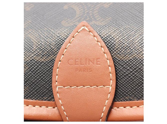 16 Céline Celine Folco Medium Tasche Braun Schwarz - Ansicht 4