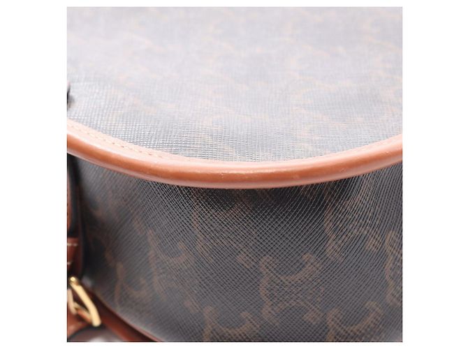 16 Céline Celine Folco Medium Tasche Braun Schwarz - Ansicht 6