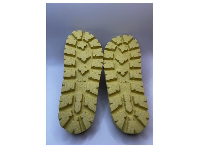 Infradito Prada in gomma giallo - vista 6