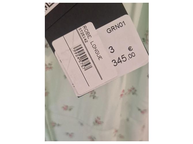 The Kooples Maxikleid mit Blumenmuster Pink Hellgrün - Ansicht 12
