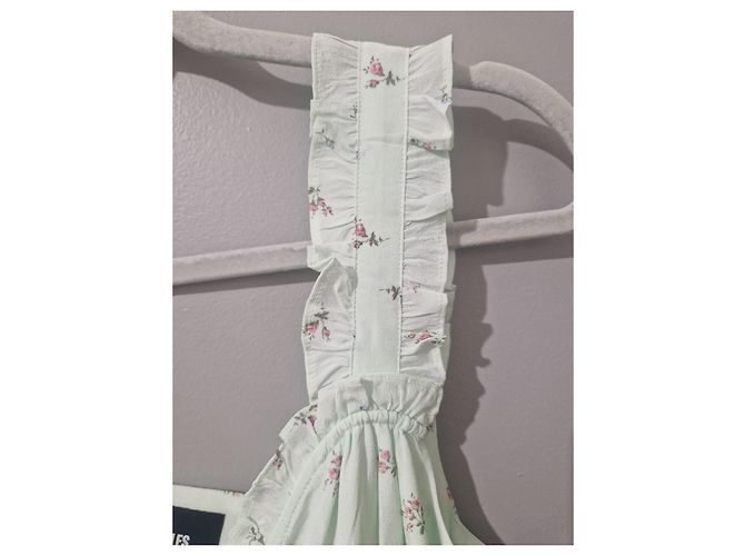 The Kooples Maxikleid mit Blumenmuster Pink Hellgrün - Ansicht 4