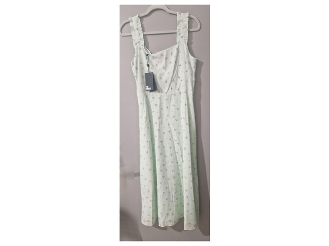 The Kooples Maxikleid mit Blumenmuster Pink Hellgrün - Ansicht 5