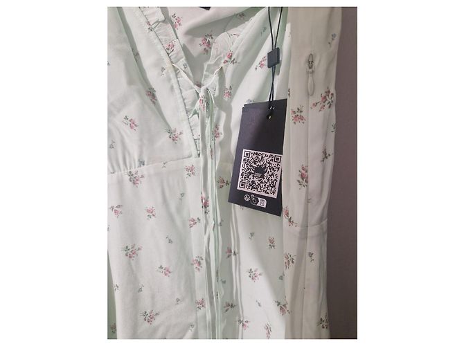 The Kooples Maxikleid mit Blumenmuster Pink Hellgrün - Ansicht 6