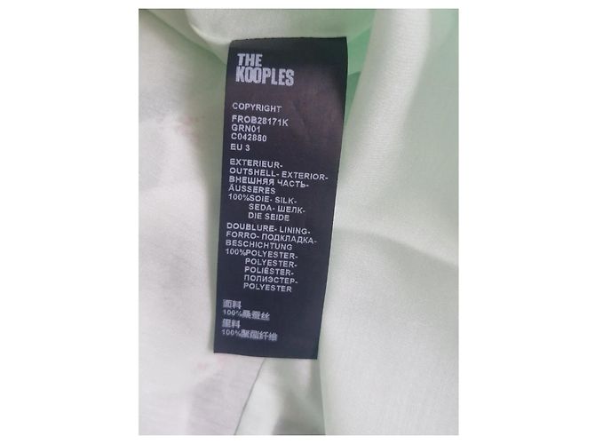 The Kooples Maxikleid mit Blumenmuster Pink Hellgrün - Ansicht 8