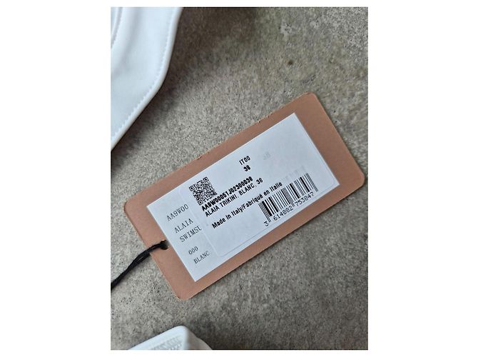 Alaïa Einteiler Badeanzug weiß - Ansicht 4