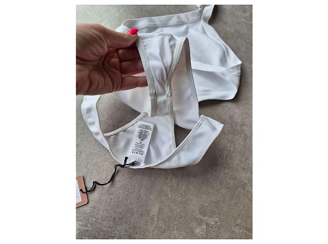 Alaïa Einteiler Badeanzug weiß - Ansicht 7