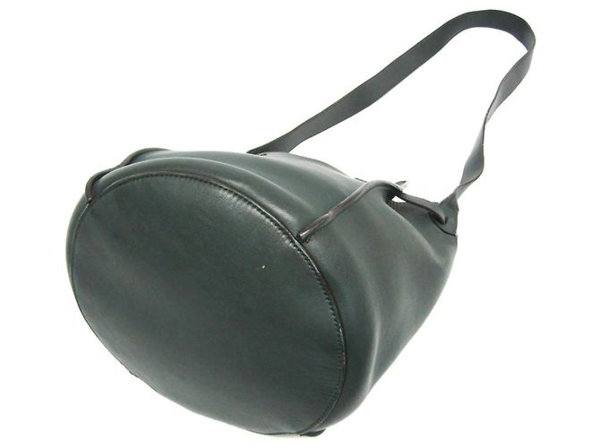 Céline Celine Long Strap Big Bag Bucket Leather Cachi - vista 2