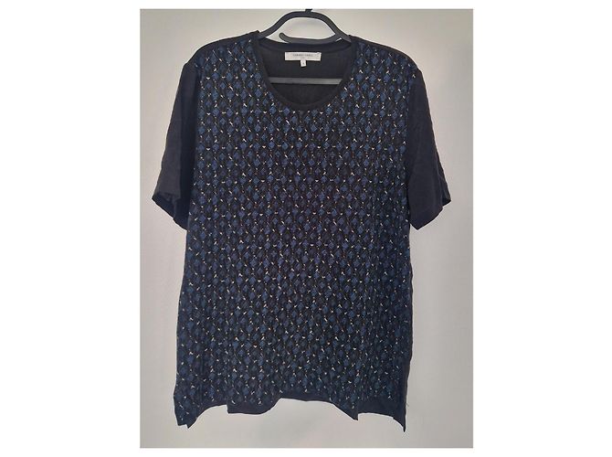 Gerard Darel T-shirt Gérard Darel nero e blu. Seta & lana & cotone - vista 2
