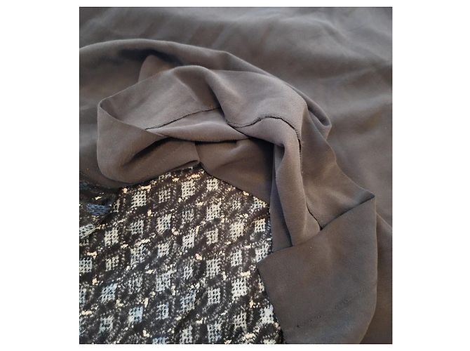 Gerard Darel T-shirt Gérard Darel nero e blu. Seta & lana & cotone - vista 3