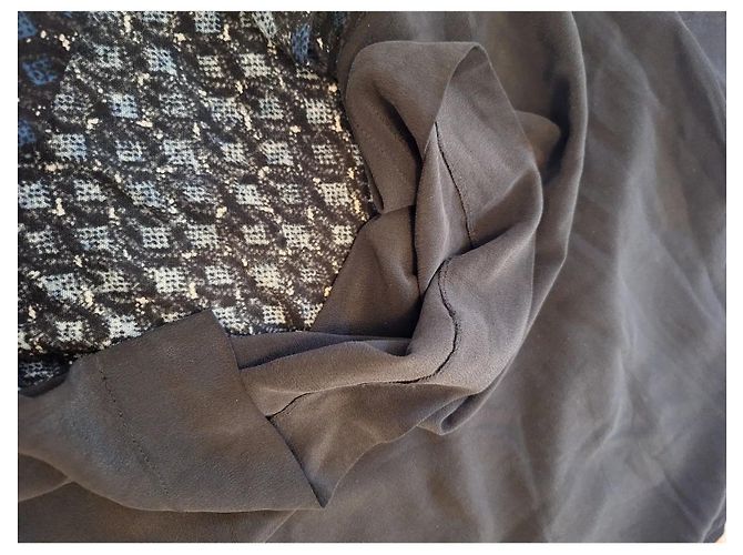 Gerard Darel T-shirt Gérard Darel nero e blu. Seta & lana & cotone - vista 7
