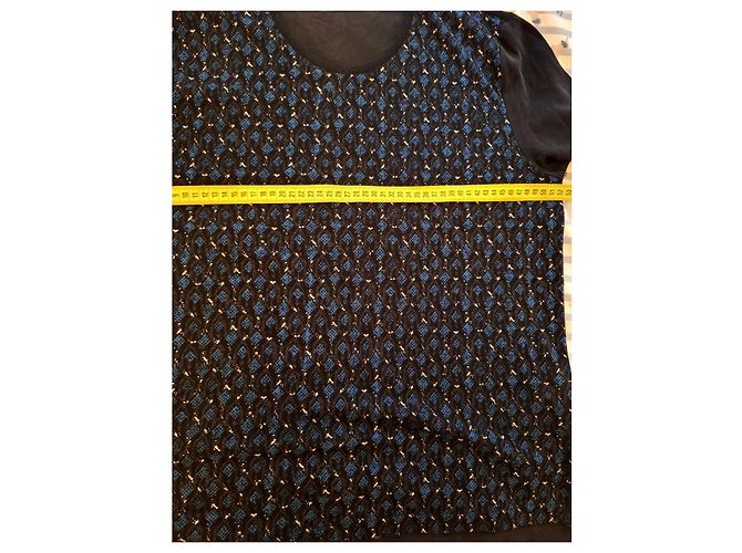 Gerard Darel T-shirt Gérard Darel nero e blu. Seta & lana & cotone - vista 9