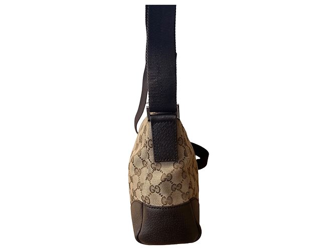 Gucci GG Canvas Umhängetasche Braun Beige - Ansicht 4