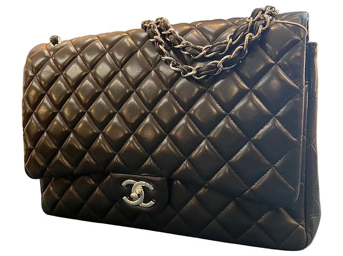 Borsa Chanel Maxi Classic Lambskin Double Flap 2015 - vista 2
