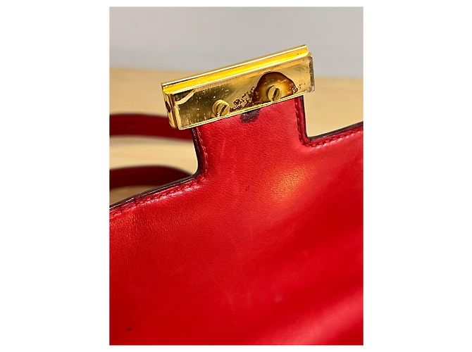 Vintage Hermès Constance 23 Rouge H Box Calf Leather (1971) - vista 5