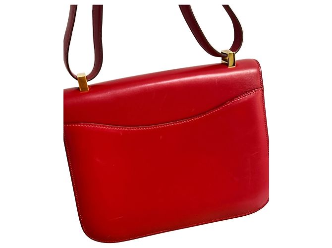 Vintage Hermès Constance 23 Rouge H Box Calf Leather (1971) - vista 6