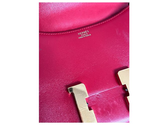 Vintage Hermès Constance 23 Rouge H Box Calf Leather (1971) - vista 8