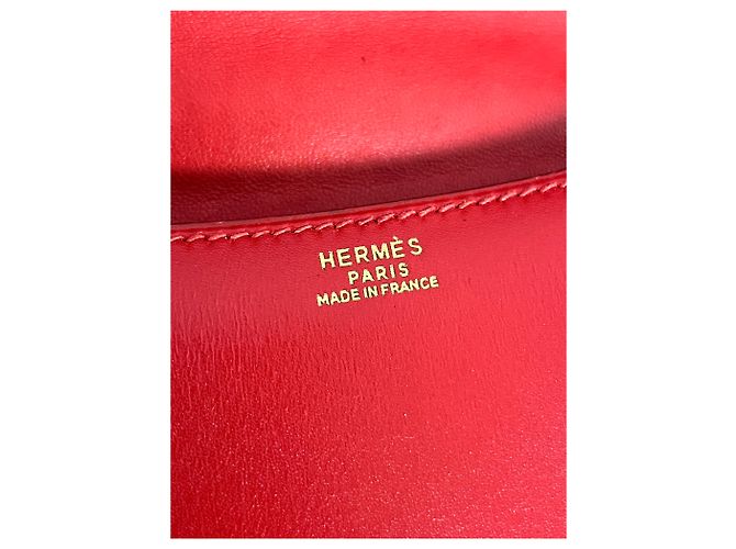 Vintage Hermès Constance 23 Rouge H Box Calf Leather (1971) - vista 9