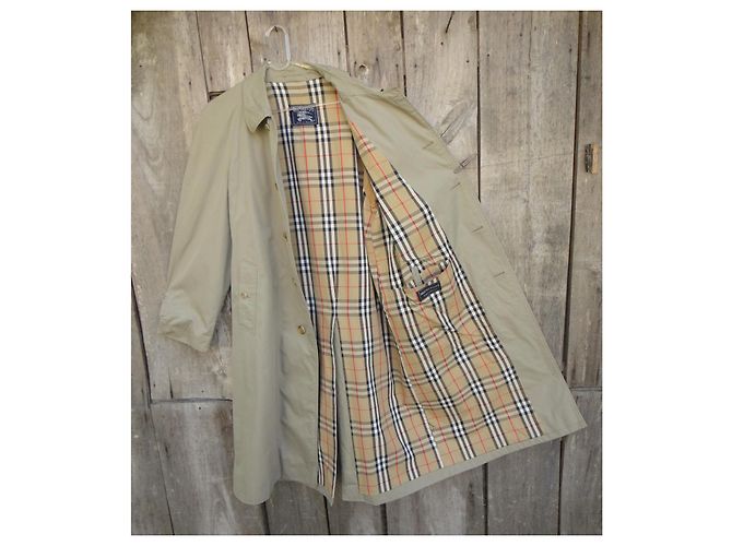 Impermeabile vintage Burberrys in puro cotone Beige - vista 4