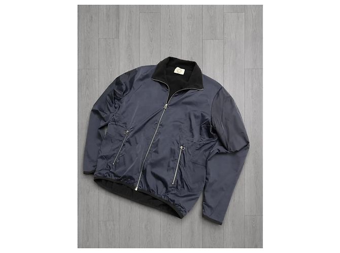 Giacca con zip Hermès Sellier Blu scuro - vista 3