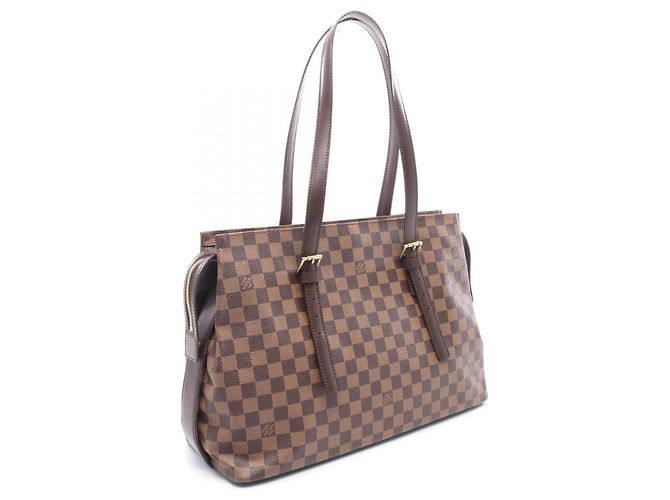 Borsa Tote Louis Vuitton Chelsea Damier Ebene Marrone - vista 2