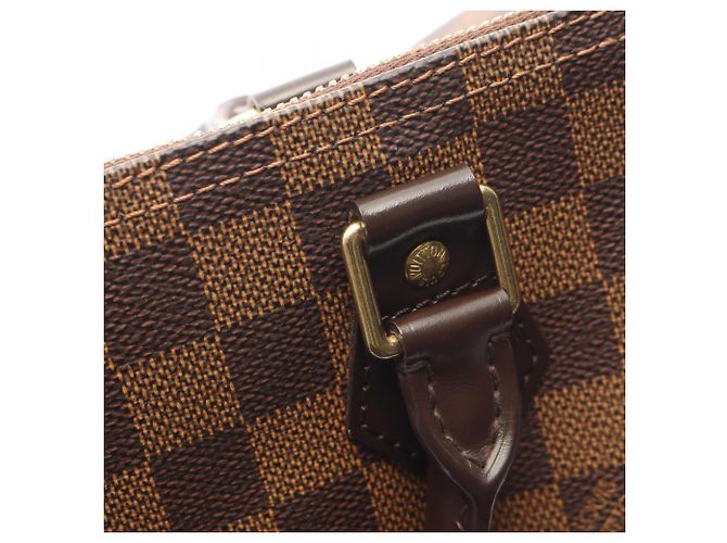 Borsa Louis Vuitton Speedy 30 Damier Ebene Marrone - vista 9
