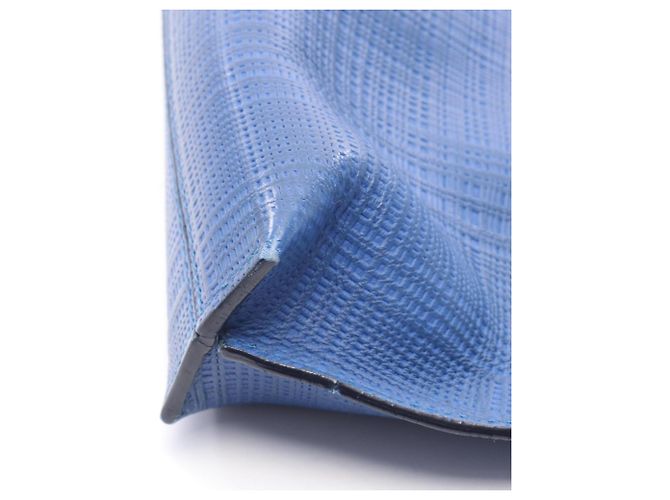 Clutch in pelle blu Loewe - vista 8
