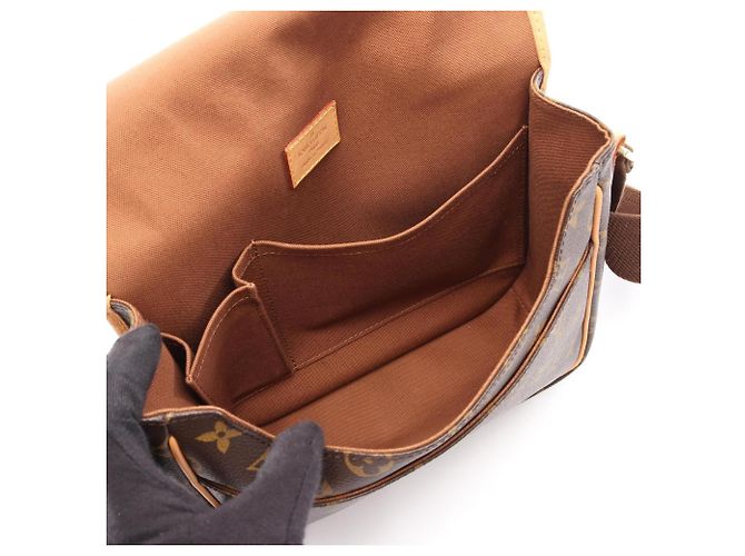 Borsa a Spalla Louis Vuitton Messenger PM Bosphore Monogram Marrone Monogramma - Ansicht 3