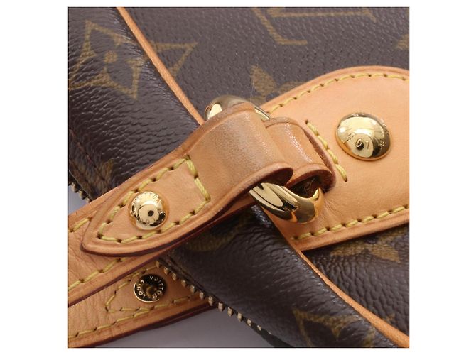 Borsa a tracolla Louis Vuitton Montorgueil PM Monogram Marrone Monogramma - vista 9