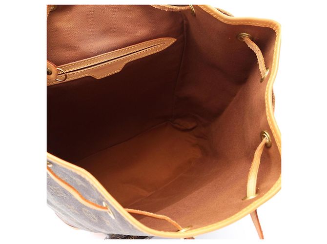 Zaino/Borsa Louis Vuitton Montsouris GM Marrone Monogramma - vista 3