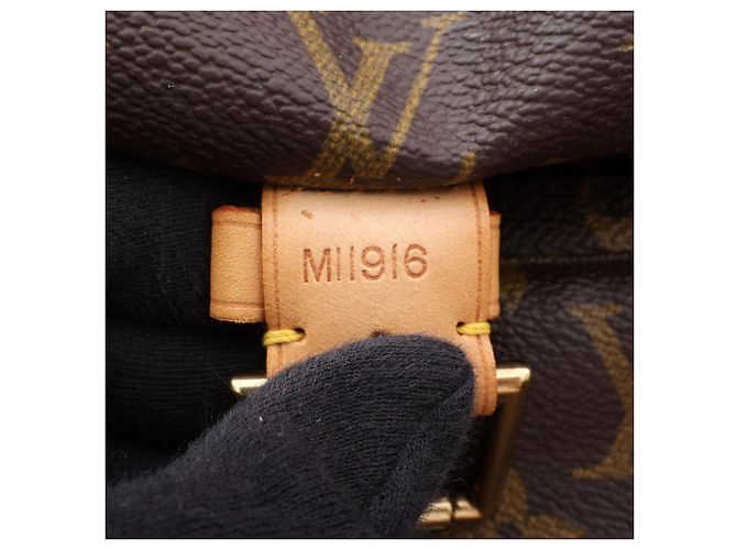 Zaino/Borsa Louis Vuitton Montsouris GM Marrone Monogramma - vista 5