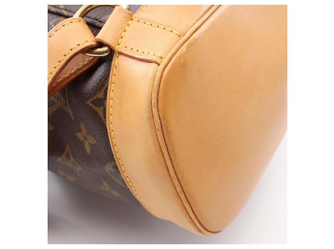 Zaino/Borsa Louis Vuitton Montsouris GM Marrone Monogramma - vista 8