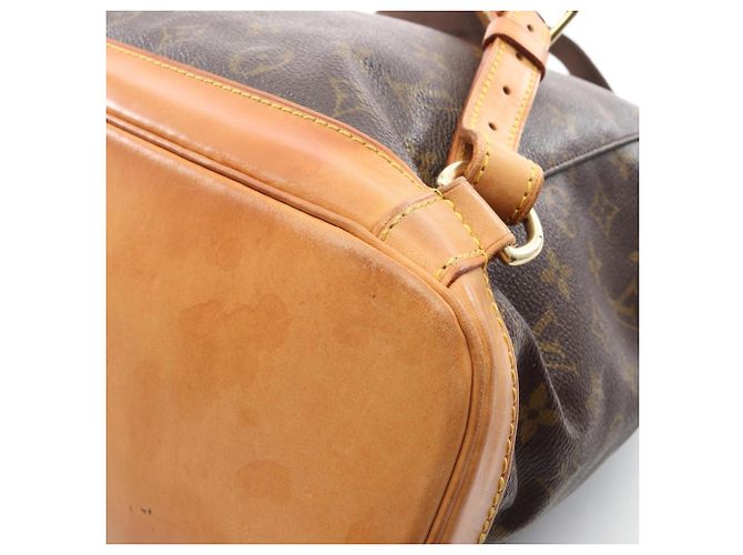 Zaino/Borsa Louis Vuitton Montsouris GM Marrone Monogramma - vista 6