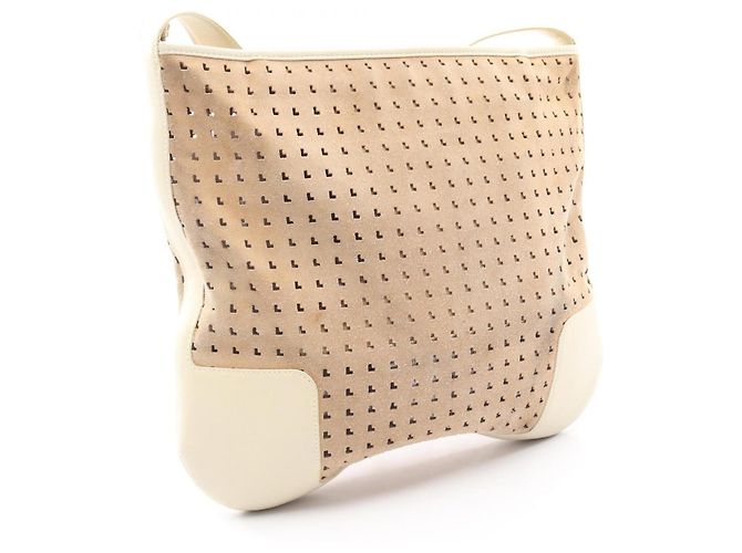 Loewe Perforierte Schultertasche Beige Roh - Ansicht 2