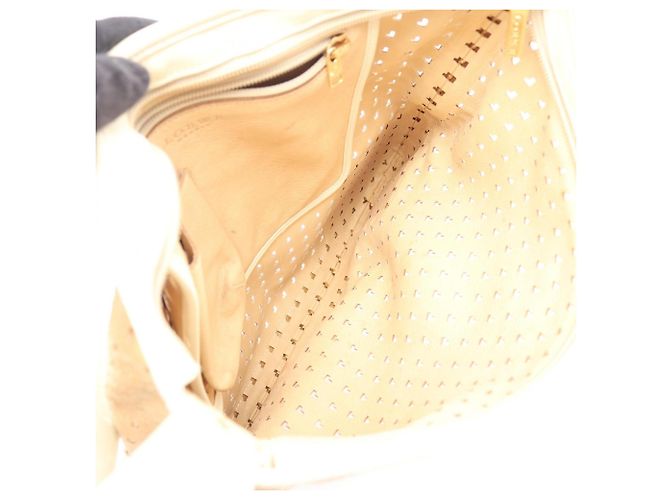 Loewe Perforierte Schultertasche Beige Roh - Ansicht 3
