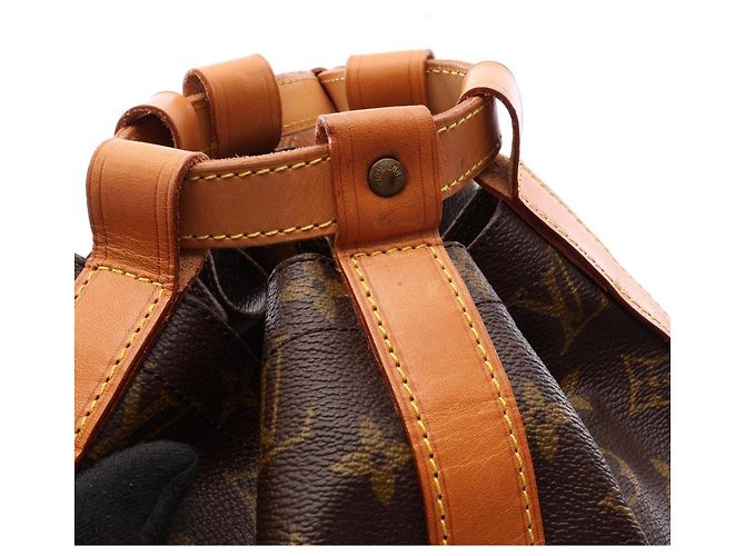 Borsa a Spalla Louis Vuitton Randonee GM Marrone Monogramma - vista 10