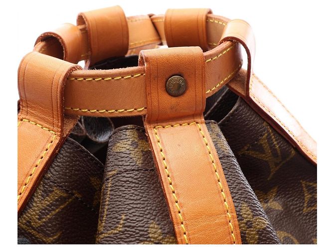 Borsa a Spalla Louis Vuitton Randonee GM Marrone Monogramma - vista 12