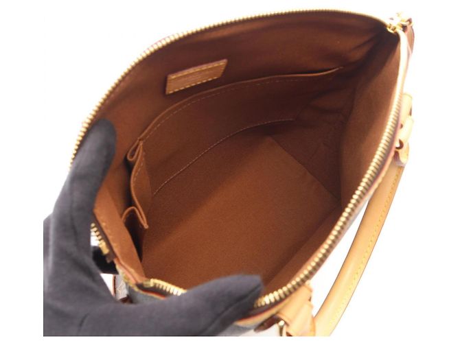 Louis Vuitton Lockit Monogram Handtasche Braun Monogramm - Ansicht 3