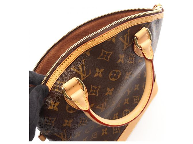 Louis Vuitton Lockit Monogram Handtasche Braun Monogramm - Ansicht 9