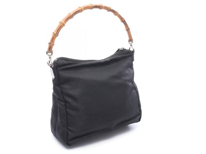 Borsa 2-Way Gucci Bamboo Nero - vista 2