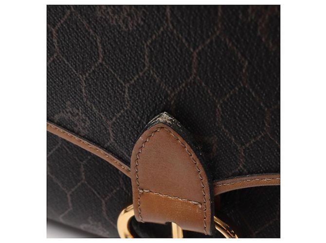 Borsa a Spalla Christian Dior Honeycomb Marrone Nero - vista 12