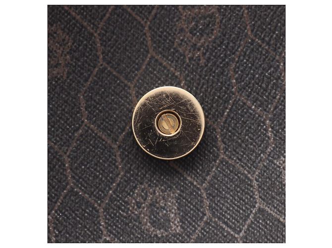 Borsa a Spalla Christian Dior Honeycomb Marrone Nero - vista 13